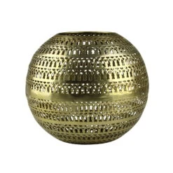 Windlichtkugel Gold