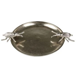 Platte Silber Käfer Aluminium