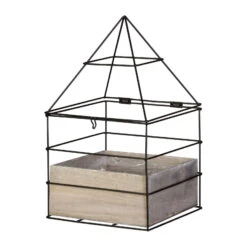 Gewächshaus, 2er-Set, 17 X 29 Cm Und 25 X 31 Cm 3 Gewächshaus, 2er-Set, 17 X 29 Cm Und 25 X 31 Cm -Compo Verkaufsgeschäft 0810206226 Metallgewaechshaus Kiste 2erSet schwarz 1 80123