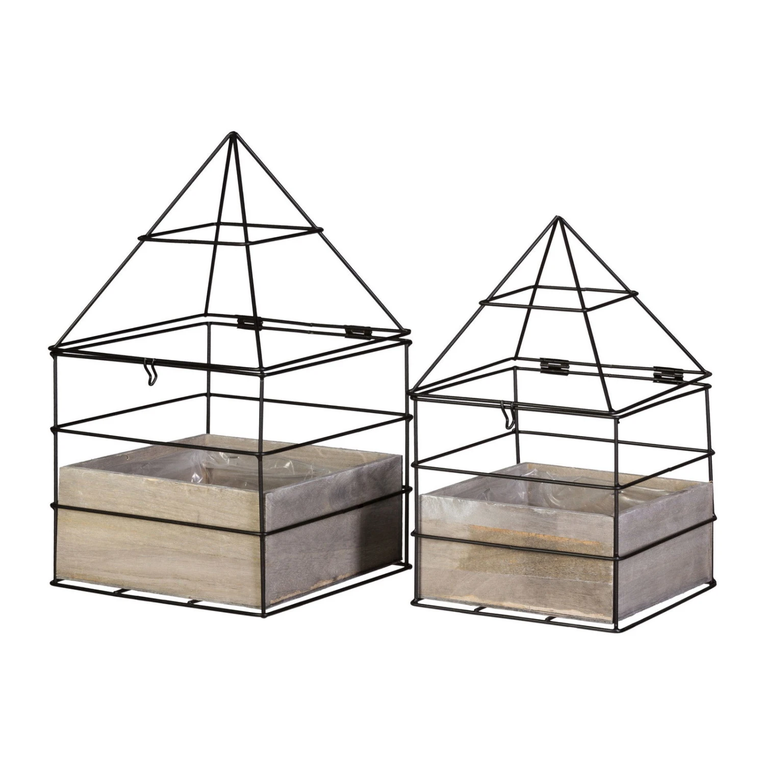 Gewächshaus, 2er-Set, 17 X 29 Cm Und 25 X 31 Cm 1 Gewächshaus, 2er-Set, 17 X 29 Cm Und 25 X 31 Cm