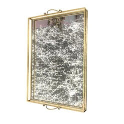 Spiegel, In Gold, Eisen, 71 X 51 X 5 Cm