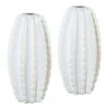 Vase Kaktus, 2er-Set, Keramik, Weiß, 20,5 X 10,5 X 10,5 Cm -Compo Verkaufsgeschäft 0810404838 Keramik Vase Kaktus bauchig weiss 2erSet 1 80131