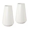 Vase Bilbao, 2er-Set, Keramik, Weiß, 12,5 X 12,5 X 20,5 Cm -Compo Verkaufsgeschäft 0810404847 Keramik Vase BILBAO weiss 1 80143
