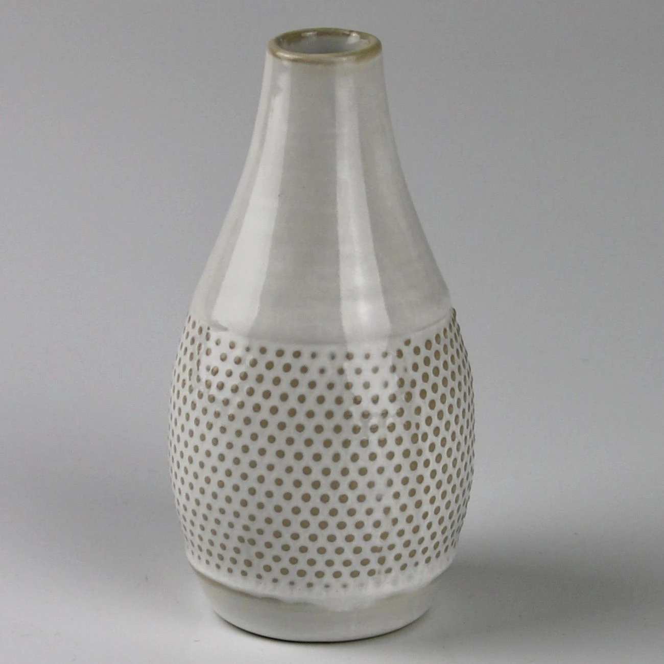 Keramik-Flaschenvase, Beige, Ø 6 X H 11,8 Cm 1 Keramik-Flaschenvase, Beige, Ø 6 X H 11,8 Cm