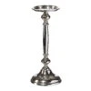 Kerzenteller, Kerzenhalter, Aluminium, Silber, Für Stumpen, 30 X 11,5 Cm -Compo Verkaufsgeschäft 0810703012 Aluminium Kerzenhalter Stumpen silber 80152
