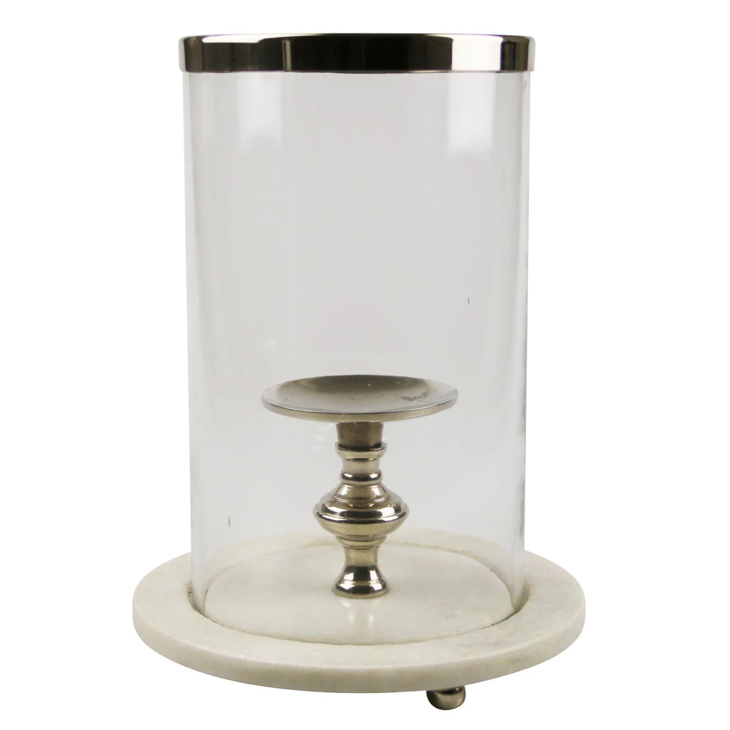 Windlicht, Silber, Höhe 37,5 Cm 1 Windlicht, Silber, Höhe 37,5 Cm