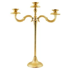 Leuchter, Gold, H 60 Cm