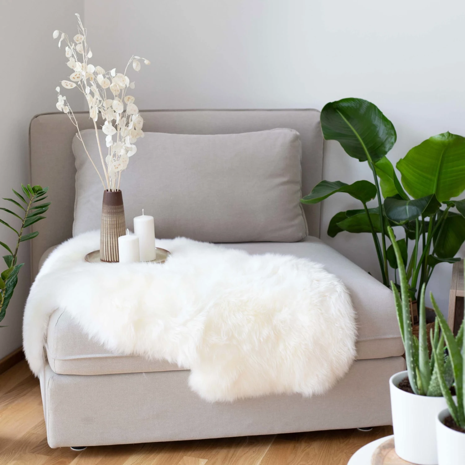 Schaffell Weiß Aus 100% Naturfell, 90 X 50 Cm 1 Schaffell Weiß Aus 100% Naturfell, 90 X 50 Cm