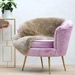 Schaffell Taupe Aus 100% Naturfell, 90 X 50 Cm