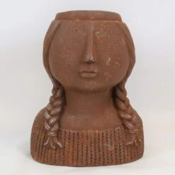 Terakotta-Pflanztopf 'Frau Terra', Braun, 24 X 30 X H 39 Cm