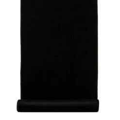 2er-Set Dekostoffrolle, Samt, In Schwarz, 35 X 180 Cm