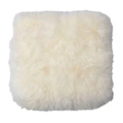 Schaffell-Kissenhülle, Naturweiß, 100% Naturfell, 40x40cm