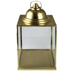 Laterne, Gold, 50 X 26 X 26 Cm