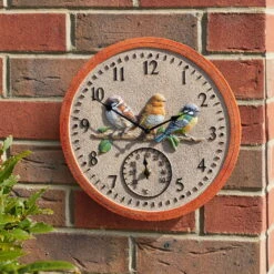 Wanduhr 'BirdWood', Ø 30 Cm