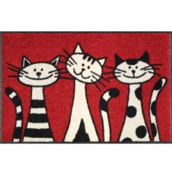 Kleen-Tex Fußmatte "Three Cats" 50 X 75 Cm