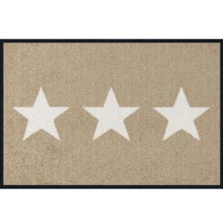 Kleen-Tex Fußmatte "Stars" Sand, 40 X 60 Cm