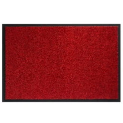 Kölle Fußmatte Uni Rot, Waschbar