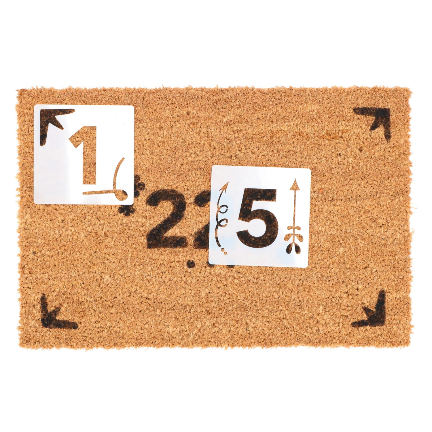 DIY-Set Türmatte Mit Hausnummer, Kokosfaser, 60 X 40 X 1,6 Cm 2 DIY-Set Türmatte Mit Hausnummer, Kokosfaser, 60 X 40 X 1,6 Cm - Image 2