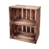 Holzkiste Mit Regal, Hoch, 40 X 50 X 30 Cm