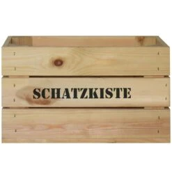 FSC®-Holzbox 'Schatzkiste', Natur, Größe M