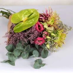 Gemischter Blumenbund 'Baltazar Mit Anthurie' Inkl. Gratis Grußkarte -Compo Verkaufsgeschäft 1025700011 DIY Mixbund Baltazar mit Anthurie Chrysa Lisi Gypso Statice Euka Anthurie 2 94430