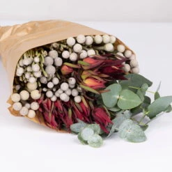 Blumenbund Eukalyptus Mit Brunia Und Kapgrün, Inkl. Grußkarte -Compo Verkaufsgeschäft 1025700023 Strauss Brunia 1 1 101694