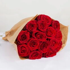 Blumenbund Mit Rosen 'Red Naomi', 15er-Bund, Rot, Inkl. Gratis Grußkarte -Compo Verkaufsgeschäft 1045500003 Rose Red Naomi 15er Bund 60cm 1 85334