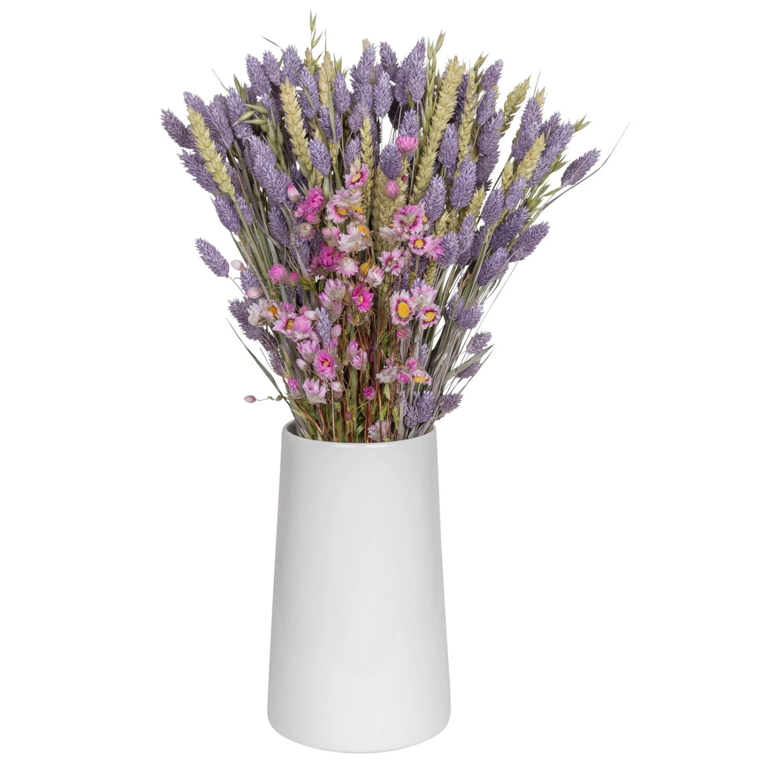 Rosa Trockenstrauß & Lila Glanzgras, 3er-Set, Länge Ca. 55 - 70 Cm 3 Rosa Trockenstrauß & Lila Glanzgras, 3er-Set, Länge Ca. 55 - 70 Cm - Image 3