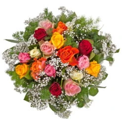 Blumenstrauß 'Liebesbotschaft' Inkl. Gratis Grußkarte -Compo Verkaufsgeschäft 1110600027 Liebesbotschaft D33cm 3 4831