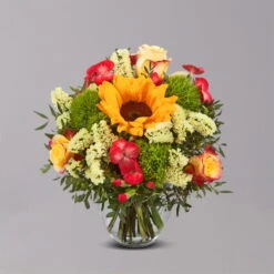 Blumenstrauß 'Sonnige Grüße' Inkl. Gratis Grußkarte 6 Blumenstrauß 'Sonnige Grüße' Inkl. Gratis Grußkarte -Compo Verkaufsgeschäft 1110600040 Sommer Orange grau 103418