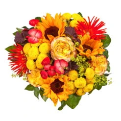 Blumenstrauß 'Sommerabend' Inkl. Gratis Grußkarte -Compo Verkaufsgeschäft 1110600041 Sommer Orange D33cm 2 6660