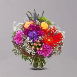 Blumenstrauß 'Happy Birthday!' Inkl. Gratis Grußkarte -Compo Verkaufsgeschäft 1110600043 Happy Birthday grau 103421