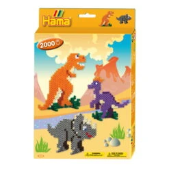 Bügelperlen Dino Verschiedene Motive, 2000 Perlen