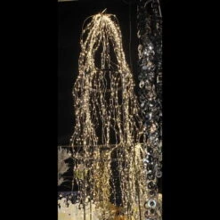 Kölle LED Regen 180 Lichter, Silberdraht, Warmweiß -Compo Verkaufsgeschäft 2040303095 LED Regen 180 Lichter aussen 2m silber 56871