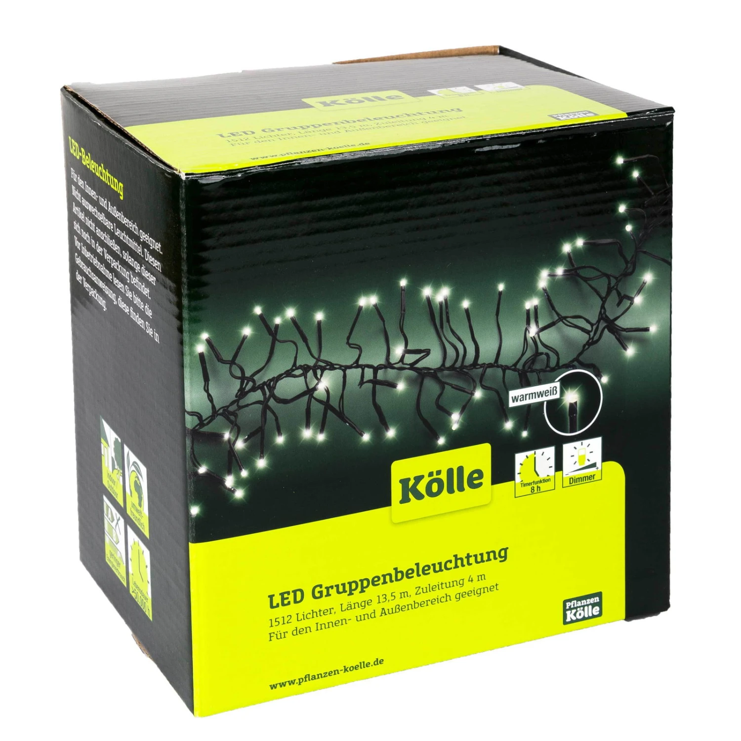 LED Lichterkette, Gruppenbeleuchtung, 1.512 Lichter, Warmweiß, 13,5 M 2 LED Lichterkette, Gruppenbeleuchtung, 1.512 Lichter, Warmweiß, 13,5 M - Image 2