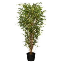 Künstlicher Bambus, Grün, Ca. 150 Cm, Kunststofftopf 23 X 18 Cm