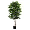 Künstlicher Ficus Benjamini, Birkenfeige, Grün, Ca. 210 Cm, Ca. 2.268 Blätter