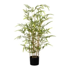 Kunstpflanze Bambus, Ca. 513 Blatt, Höhe Ca. 100 Cm