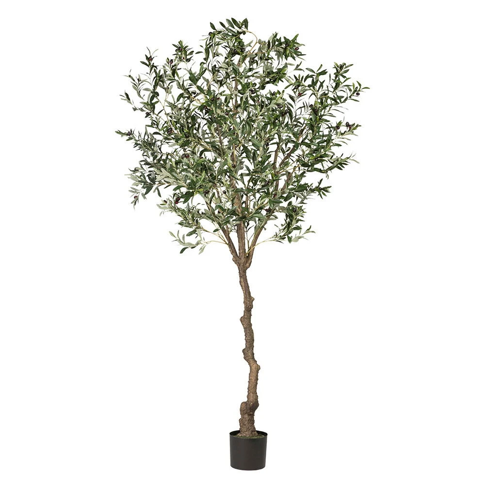 Kunstpflanze Olivenbaum Mit Kunststoffstamm, Ca. 240 Cm Hoch, Im Topf 1 Kunstpflanze Olivenbaum Mit Kunststoffstamm, Ca. 240 Cm Hoch, Im Topf