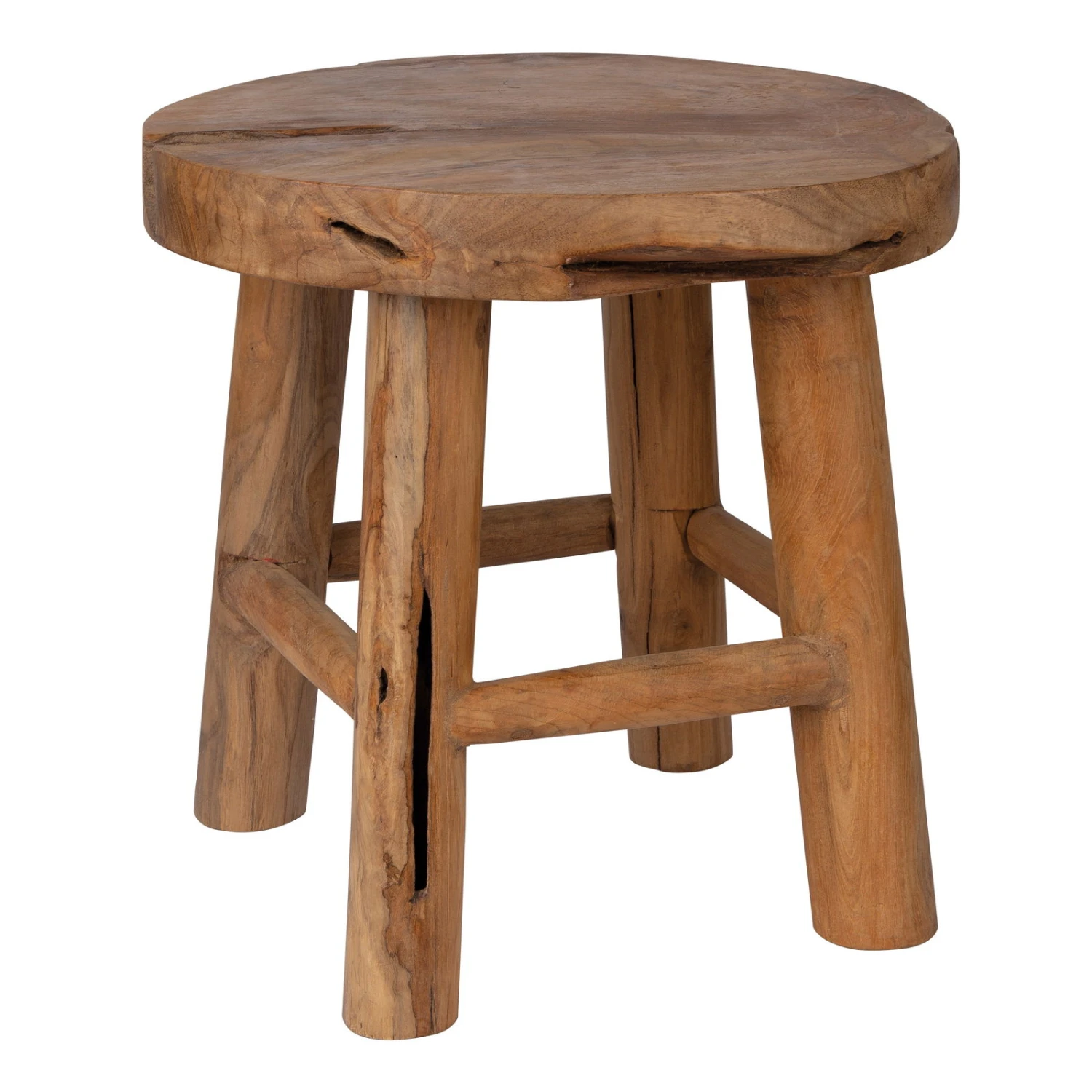 Massiver Pflanzhocker Aus Teakholz 1 Massiver Pflanzhocker Aus Teakholz