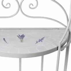 Mosaik-Regal Lille, Hellgrau, Lavendel-Mosaikfliesen, Ca. 28 X 53 X 126 Cm -Compo Verkaufsgeschäft 3910302502 Mosaik Regal lille hellgrau ca28x53x126cm4 72002