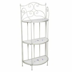 Mosaik-Regal Lille, Hellgrau, Lavendel-Mosaikfliesen, Ca. 28 X 53 X 126 Cm -Compo Verkaufsgeschäft 3910302502 Mosaik Regal lille hellgrau ca28x53x126cm 72000