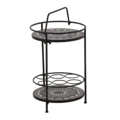 Siena Garden Serviertisch, Como, Matt Schwarz, Ca. 71 X 70 X 35 Cm 9 Siena Garden Serviertisch, Como, Matt Schwarz, Ca. 71 X 70 X 35 Cm -Compo Verkaufsgeschäft 3910302506 Serviertisch Como matt schwarz Mosaik dunkgelgrau4 74989