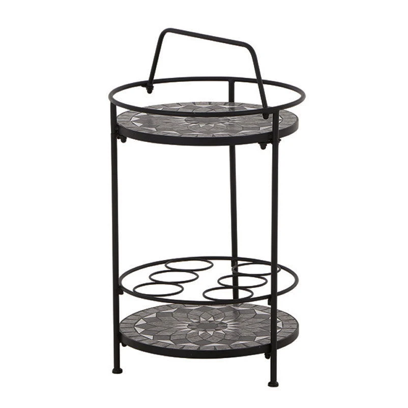 Siena Garden Serviertisch, Como, Matt Schwarz, Ca. 71 X 70 X 35 Cm 1 Siena Garden Serviertisch, Como, Matt Schwarz, Ca. 71 X 70 X 35 Cm