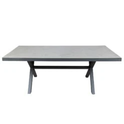 Tisch 'Westerland', Grau, Glas/Alu, Ca. Ca. 205 X 100 X H74 Cm -Compo Verkaufsgeschäft 3910801535 Alu Tisch Westerland 8 102350