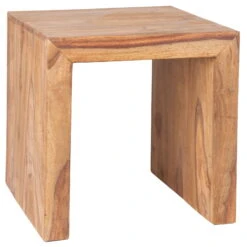 Yoga Tisch Cube Im Indischen Stil, Shishamholz, Natur, 50 X 35 X 35 Cm -Compo Verkaufsgeschäft 3980100046 YOGA Indien Tisch Cube klein 3 98057