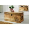 IRON Truhe, 80x40x40 Cm, Naturfarben, Mangoholz Mit Eisen -Compo Verkaufsgeschäft 3980100239 IRON Truhe 80x40x40cm Mangoholz mit Eisen 57797