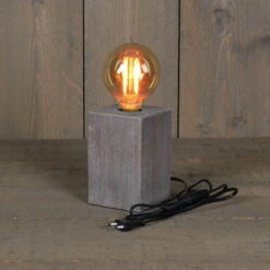Tischlampe, Holz, E 27, Vielfach Einsetzbar