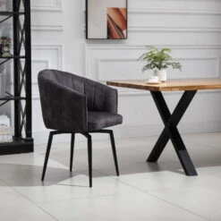 SEBA Drehstuhl 'Washington', Ebony/anthrazit, Ca. 82 X 60 X 60 Cm -Compo Verkaufsgeschäft 3980100674 SEBA Drehstuhl Washington ebonyanthrazit 6 119511