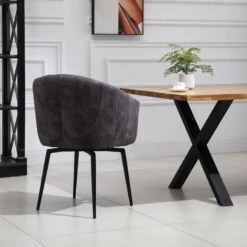 SEBA Drehstuhl 'Washington', Ebony/anthrazit, Ca. 82 X 60 X 60 Cm -Compo Verkaufsgeschäft 3980100674 SEBA Drehstuhl Washington ebonyanthrazit 7 119510